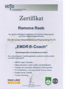 EMDR Zertifikat Ramona Raab