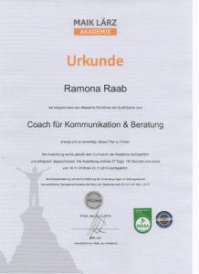 Kommunikation Zertifikat Ramona Raab