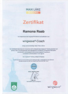 Wingwave Zertifikat Ramona Raab