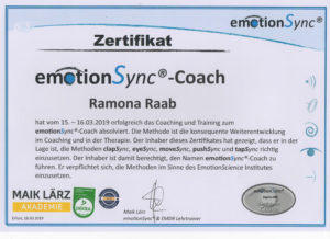 EmotionSync Zertifikat Ramona Raab